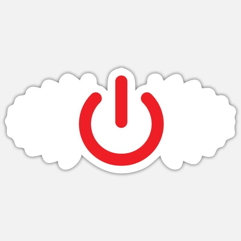programmeur - Sticker taille S (10 x 10 cm) - blanc mat