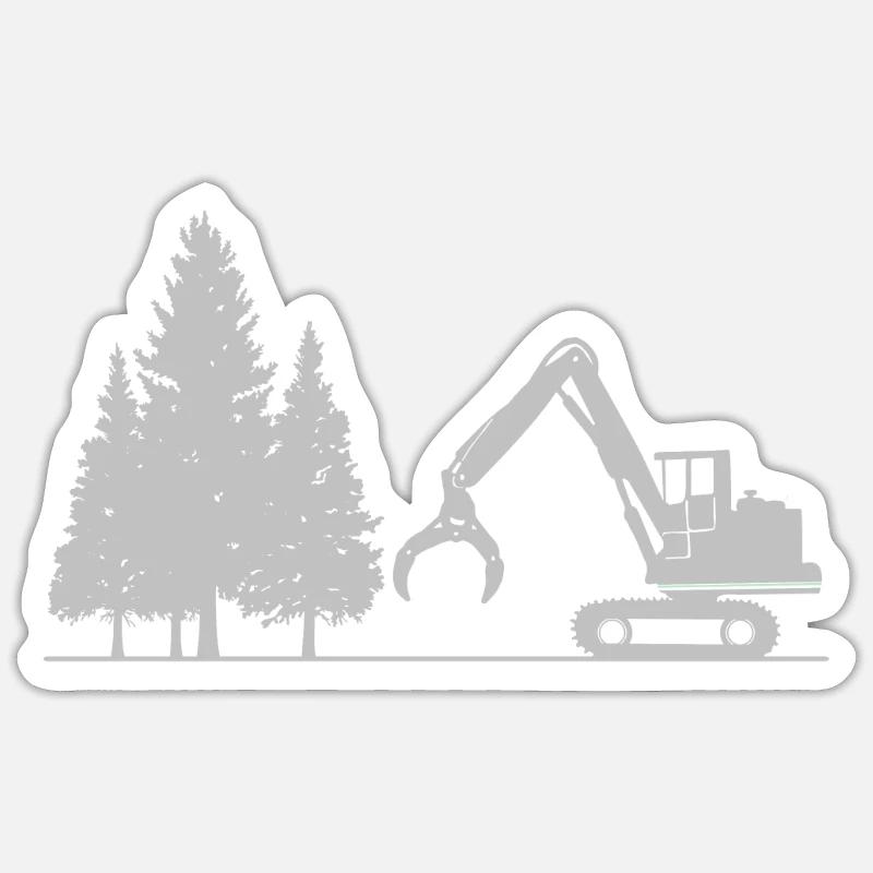 Moissonneuse Sticker taille S (10 x 10 cm)