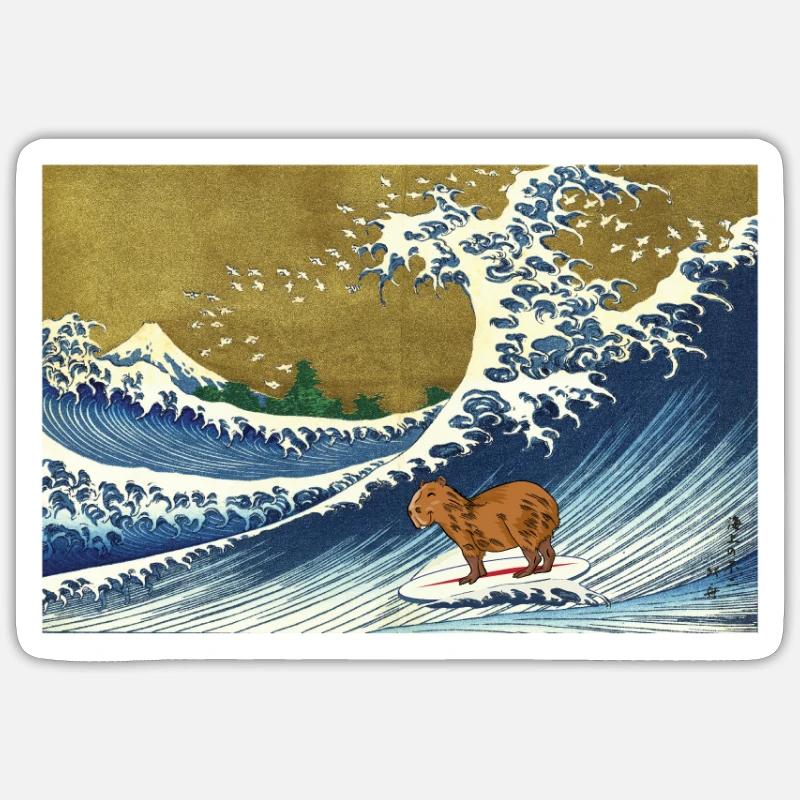 Capybara - Sticker size S (10 x 10 cm) - white matte