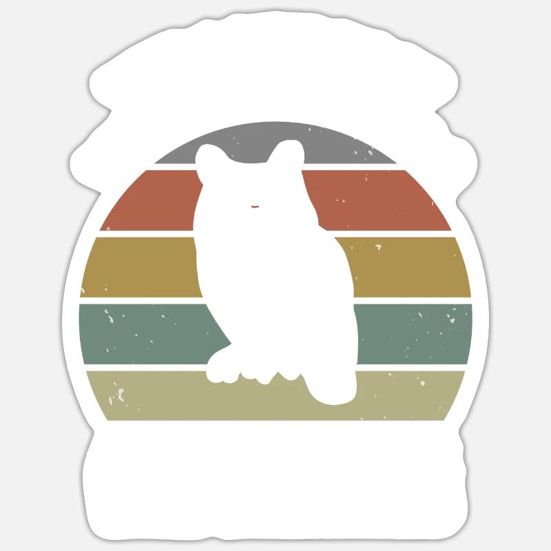 Vous ne pouvez pas hululer avec les hiboux puis monter en flèche avec - Sticker taille S (10 x 10 cm) - blanc mat