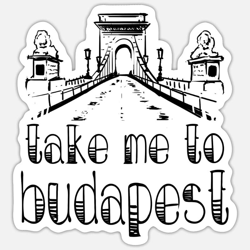 Budapest Sticker Größe S (10 x 10 cm)