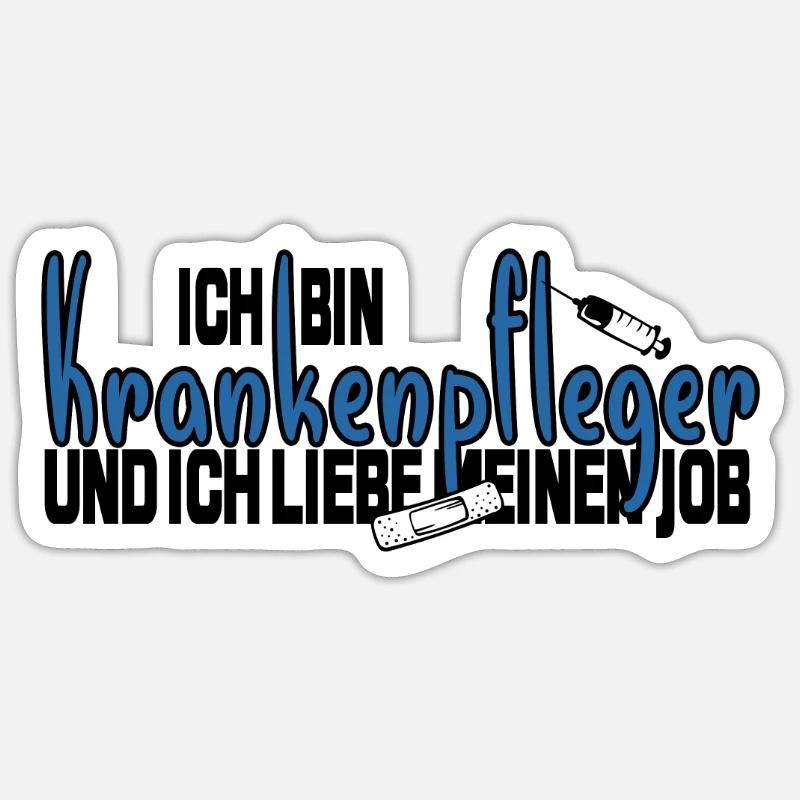 Krankenpfleger Sticker Größe S (10 x 10 cm)