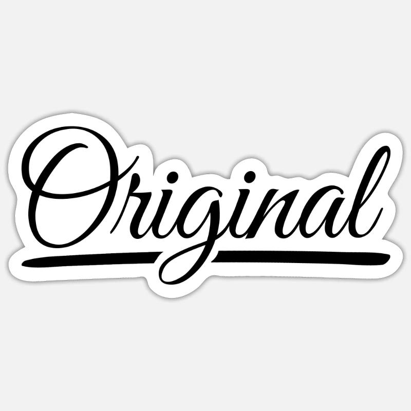 original - Sticker size S (10 x 10 cm) - white matte