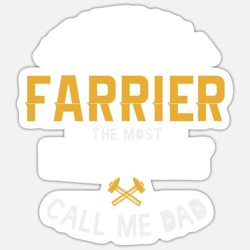 Maréchal-ferrant Forgeron Idée cadeau Sticker taille S (10 x 10 cm)