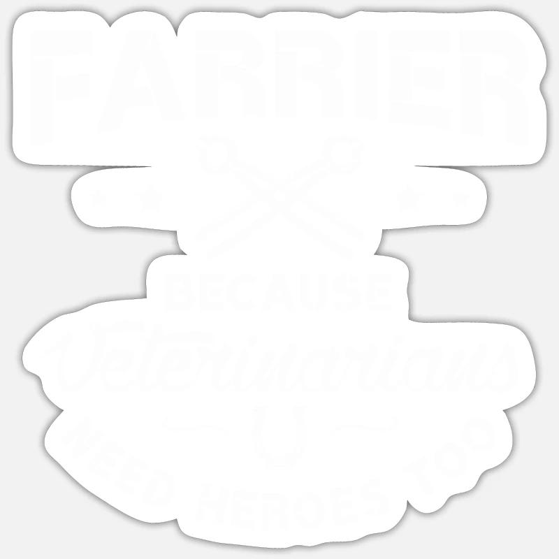 Maréchal-ferrant Forgeron Idée cadeau Sticker taille S (10 x 10 cm)