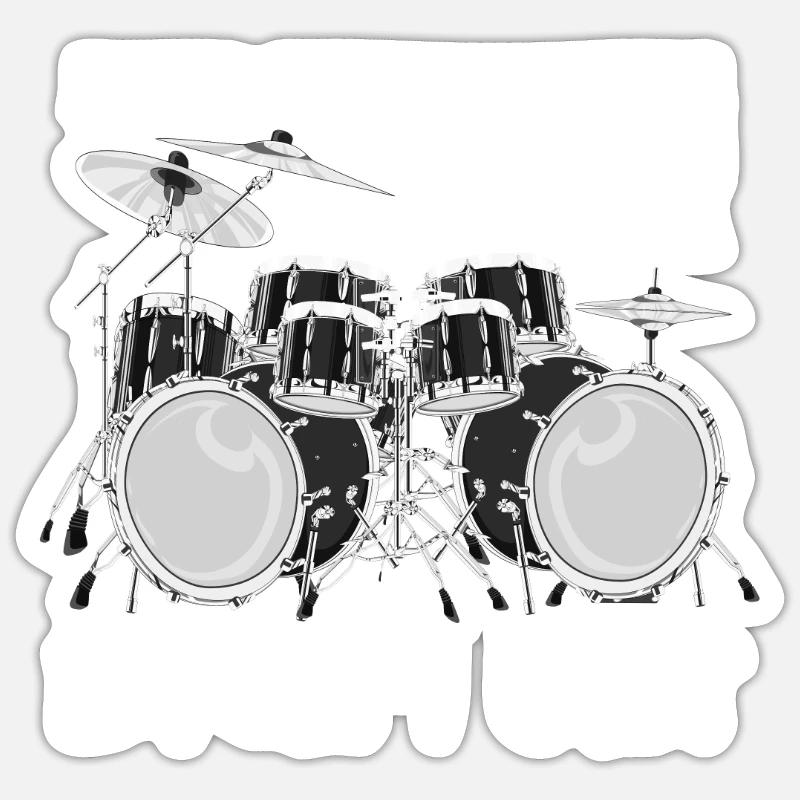 percussion Sticker size S (10 x 10 cm)
