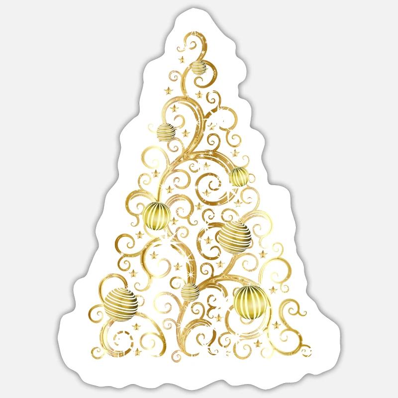 Weihnachtsbaum Sticker Größe S (10 x 10 cm)