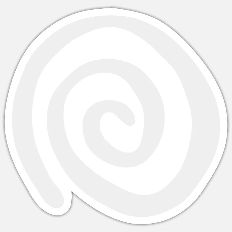 Pattern and Illusion Hypnosis Spiral Sticker size S (10 x 10 cm)