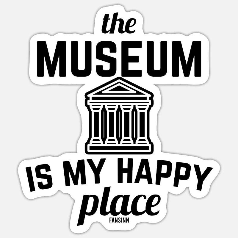 musée Sticker taille S (10 x 10 cm)