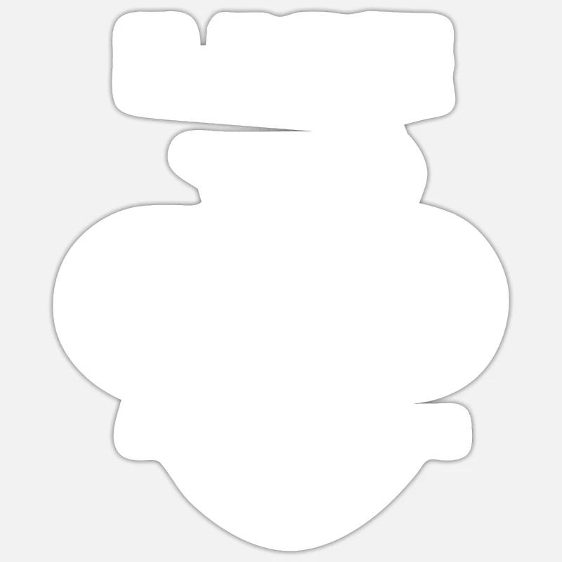 vélo - Sticker taille S (10 x 10 cm) - blanc mat