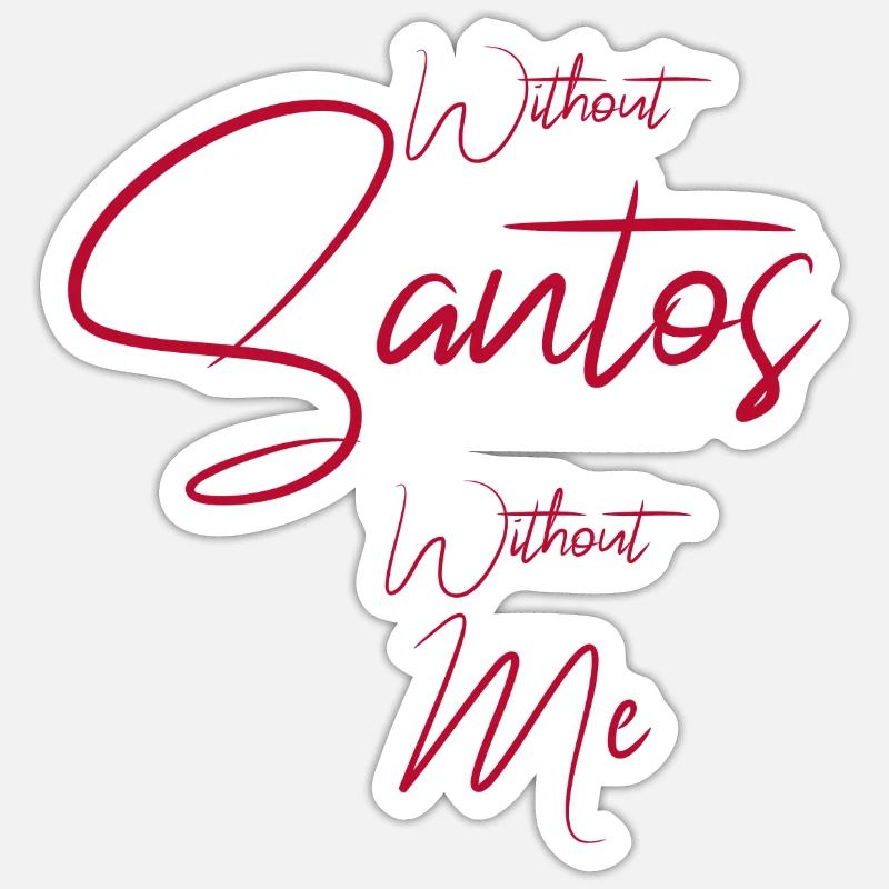 Santos - Sticker size S (10 x 10 cm) - white matte