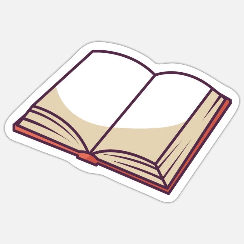Open Book Sticker size S (10 x 10 cm)