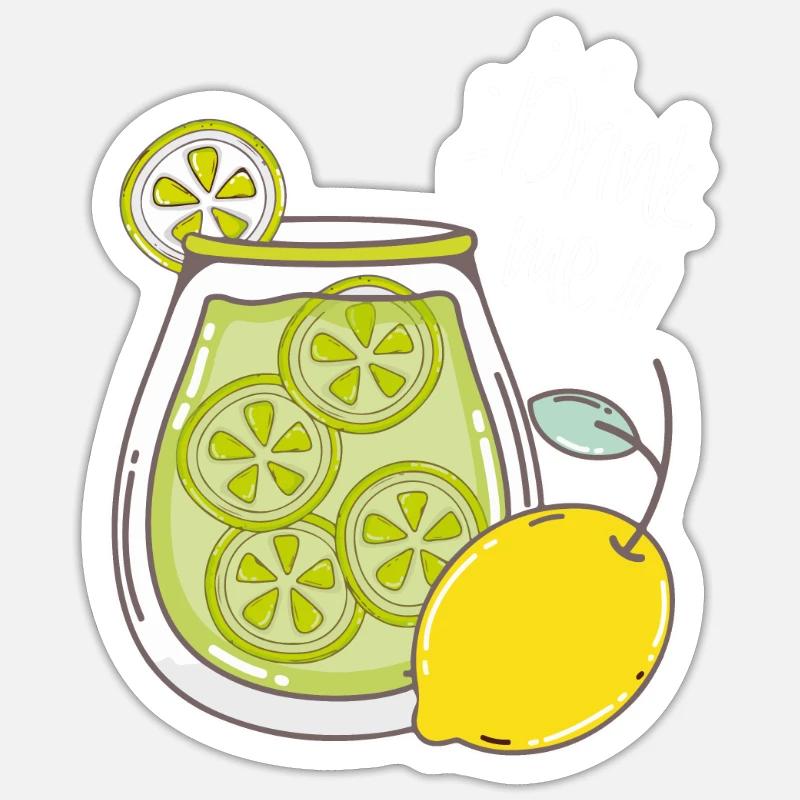 Lemonade Lemon Drink Summer Refreshment Sticker size S (10 x 10 cm)