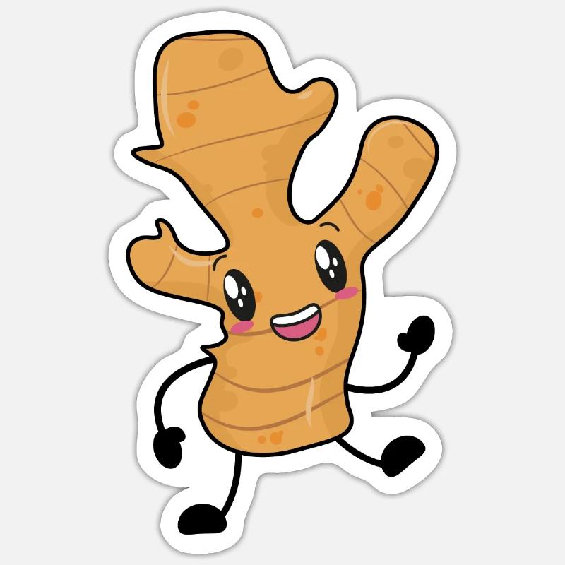 ginger Sticker size S (10 x 10 cm)