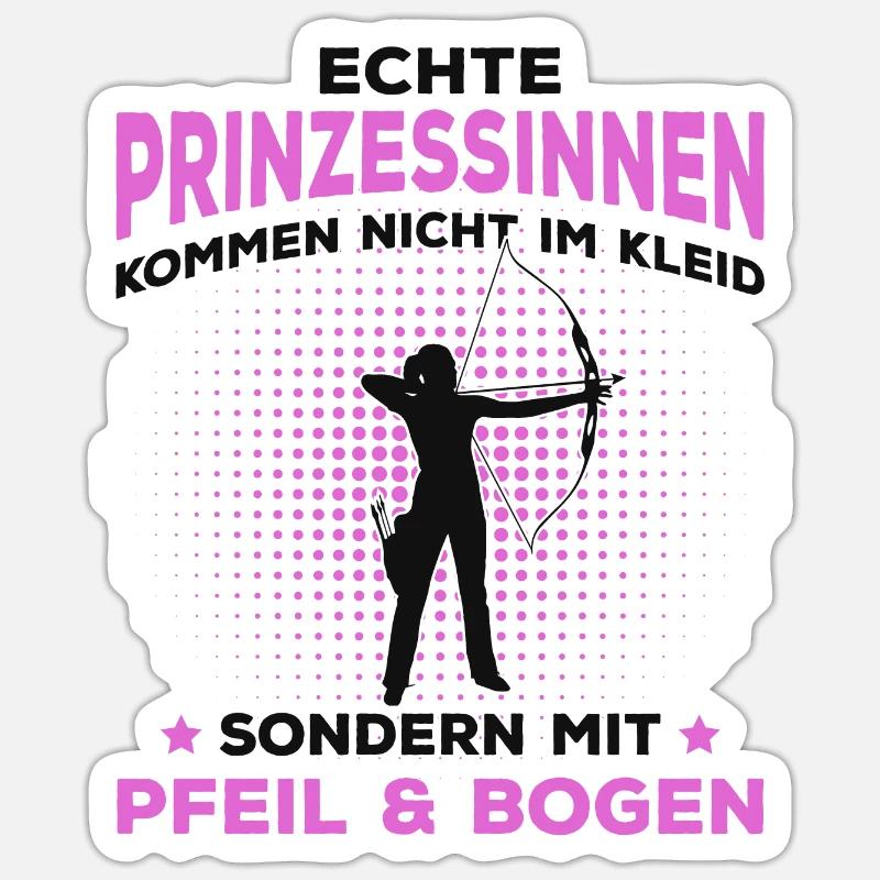 Bogenschießen Sticker Größe S (10 x 10 cm)
