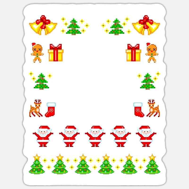 Pull de Noël Margo Ugly Sticker taille S (10 x 10 cm)
