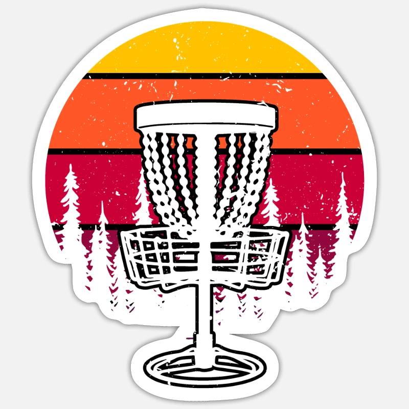 Frisbee - Sticker size S (10 x 10 cm) - white matte
