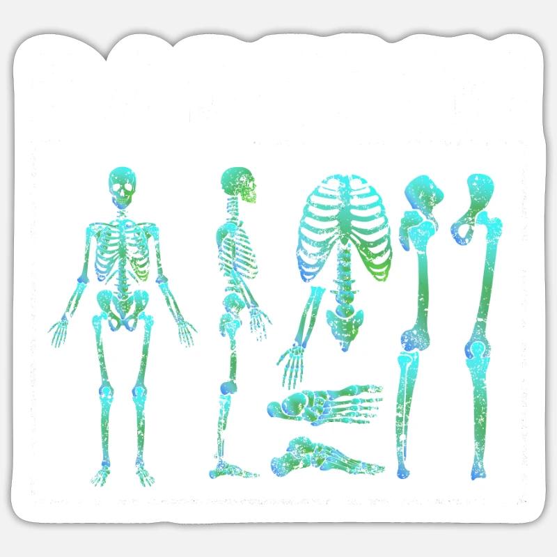 Skeleton x-rays bone radiology Sticker size S (10 x 10 cm)