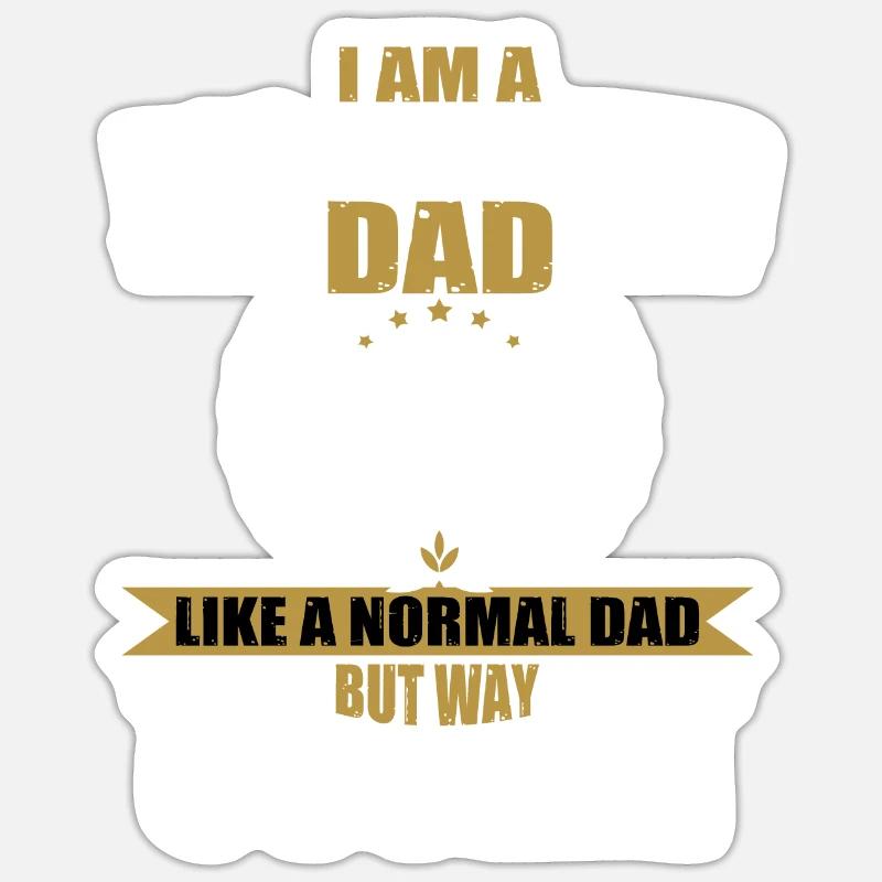 Schwein Bauer Geschenk Papa - Sticker Größe S (10 x 10 cm) - Mattweiß