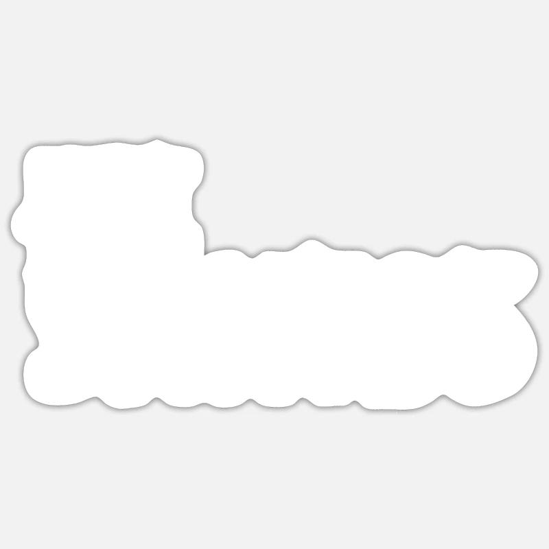 Santos - Sticker taille S (10 x 10 cm) - blanc mat