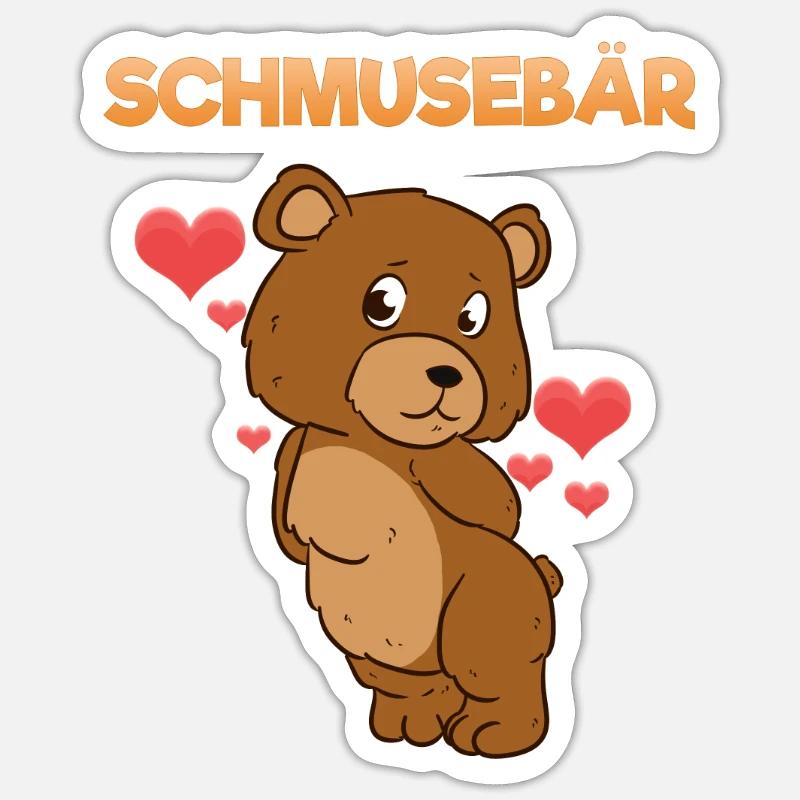 Schmusefreund Schmuse Sticker Größe S (10 x 10 cm)