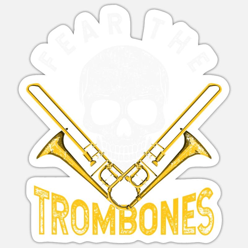Trombone orchestra Sticker size S (10 x 10 cm)