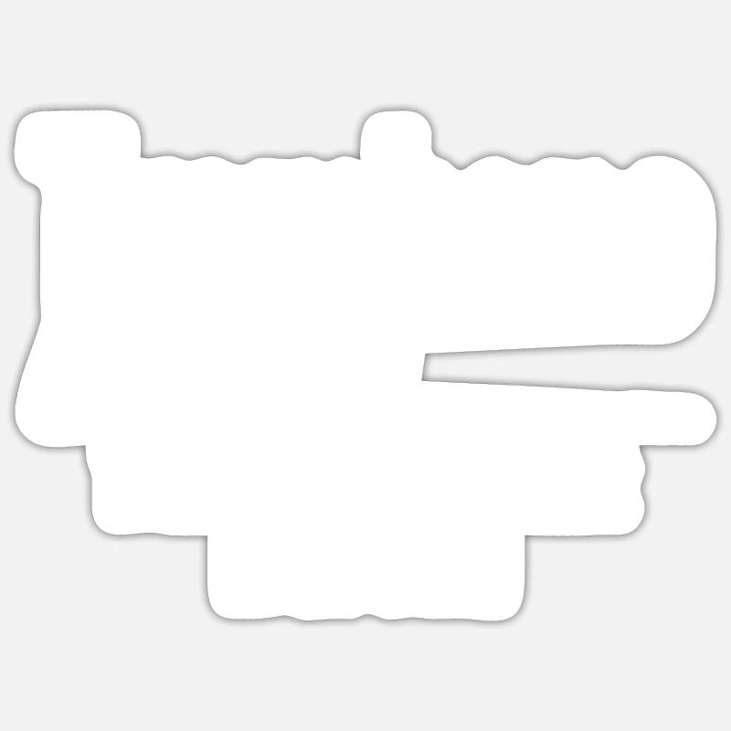 trombone - Sticker size S (10 x 10 cm) - white matte
