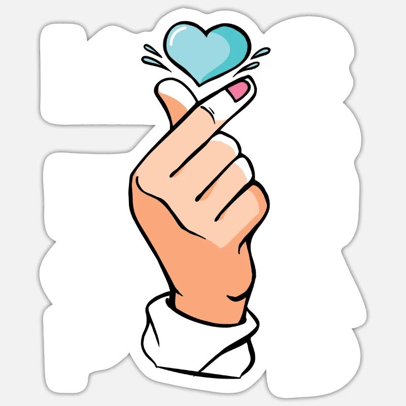 K-Pop Squad - Sticker Größe S (10 x 10 cm) - Mattweiß