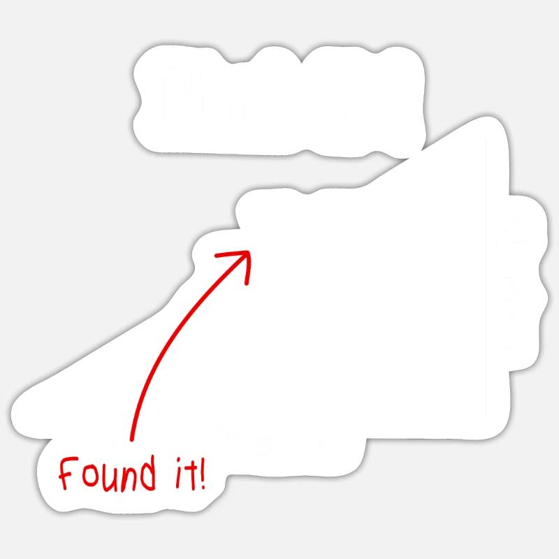Mathe Mathematik meme Find X Found It pythagoras Sticker Größe S (10 x 10 cm)