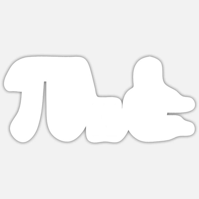 Math math meme pi fois le nombre de cercle de pouce Sticker taille S (10 x 10 cm)