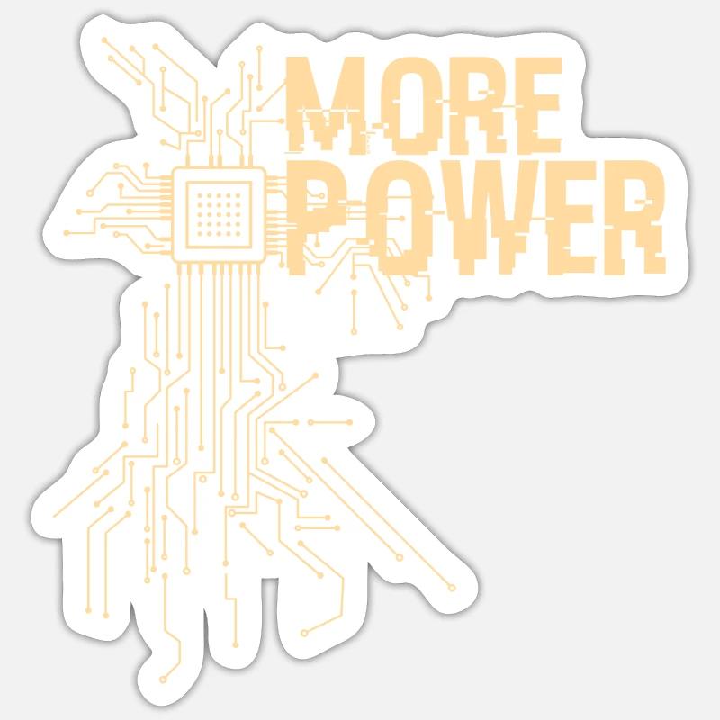 More power hardware engineer design Sticker size S (10 x 10 cm)