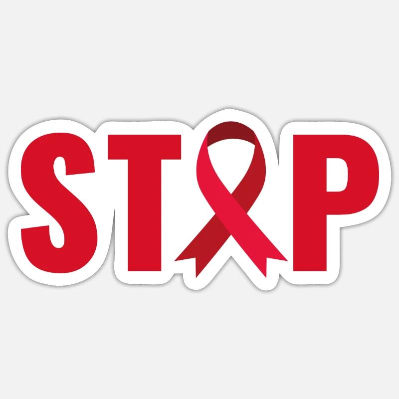 Stop violence - Sticker taille S (10 x 10 cm) - blanc mat