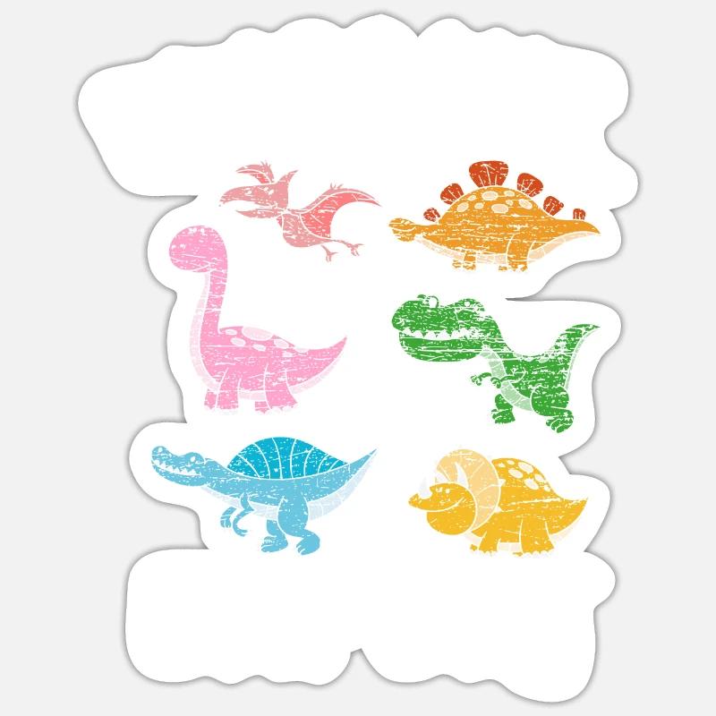 Dinosaurier Experte - Sticker Größe S (10 x 10 cm) - Mattweiß