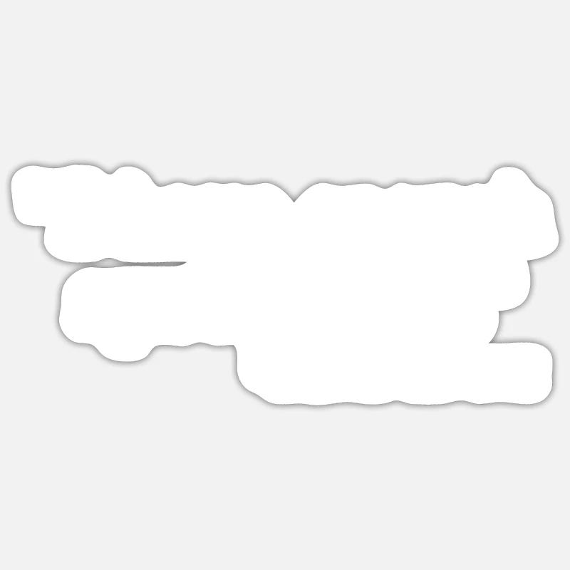 Synthesizer Synth Analog Raw Drôle - Sticker taille S (10 x 10 cm) - blanc mat