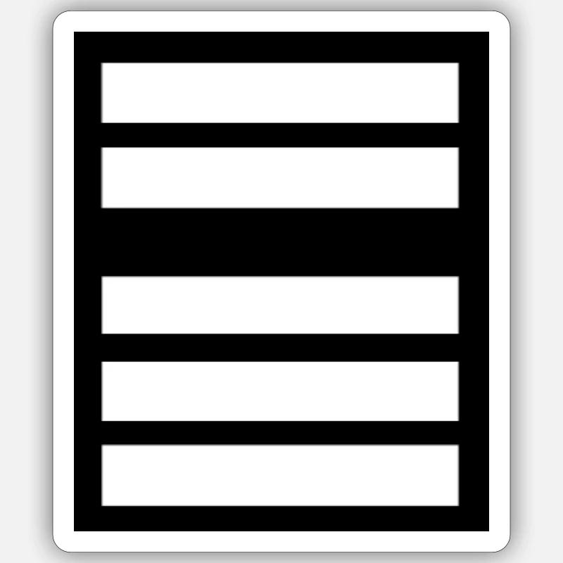 Colonel - Sticker Größe S (10 x 10 cm) - Mattweiß