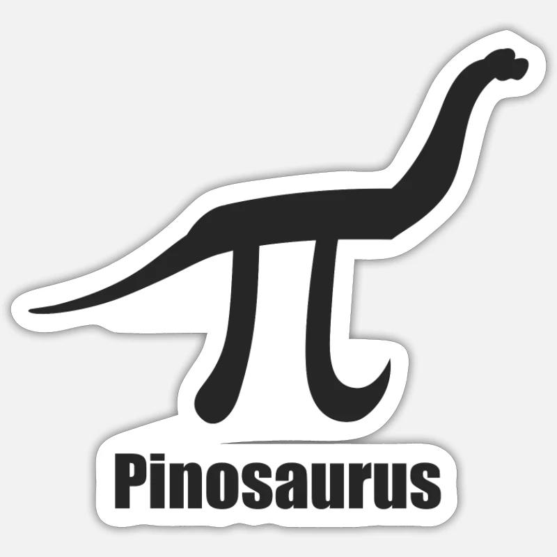 Maths Mathématiques Blague Professeur de Maths Pinosaurus Sticker taille S (10 x 10 cm)