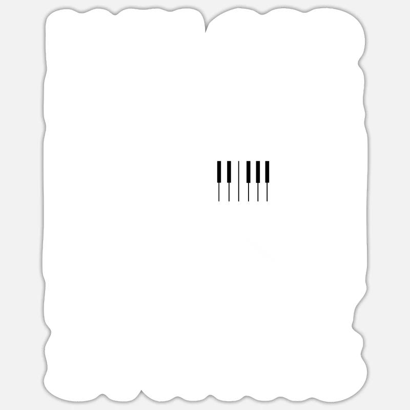 MAY GOD FORGIVE ME FOR MY SYNTHS - Sticker Größe S (10 x 10 cm) - Mattweiß
