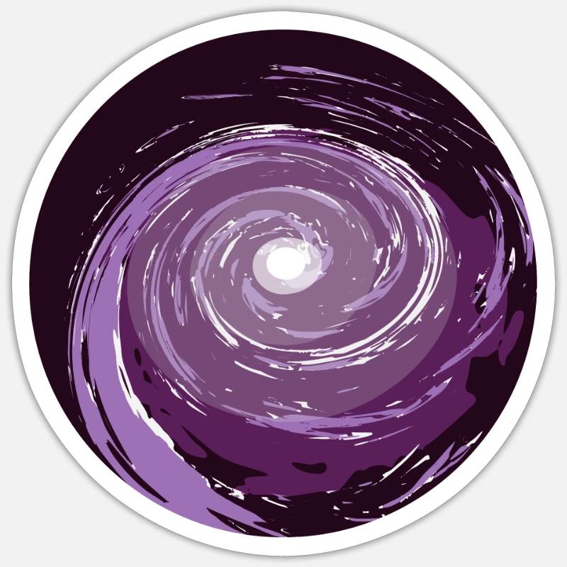 Trou de ver dans l'espace Sticker taille S (10 x 10 cm)