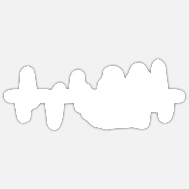wedding - Sticker size S (10 x 10 cm) - white matte