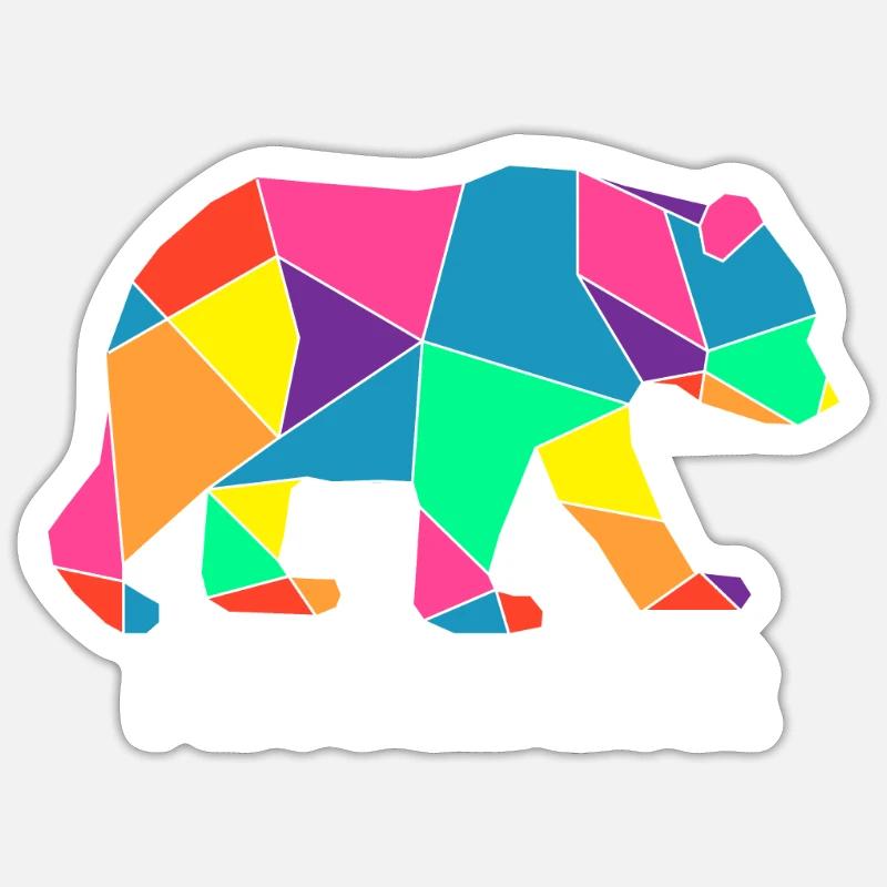 Problembär Bär Problem Geschenk Krawallmacher Sticker Größe S (10 x 10 cm)