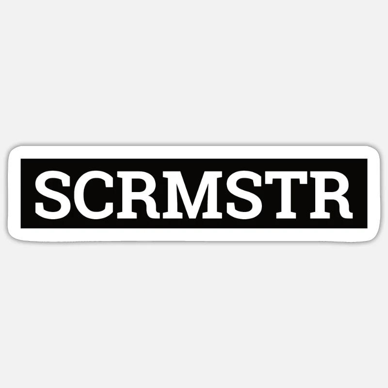 "SCRMSTR - Scrum Master" | Sticker size S (10 x 10 cm)