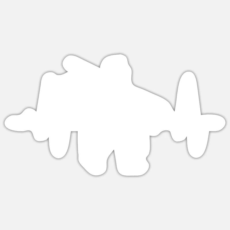 Schornsteinfeger Beruf Ausbildung Geschenk - Sticker Größe S (10 x 10 cm) - Mattweiß