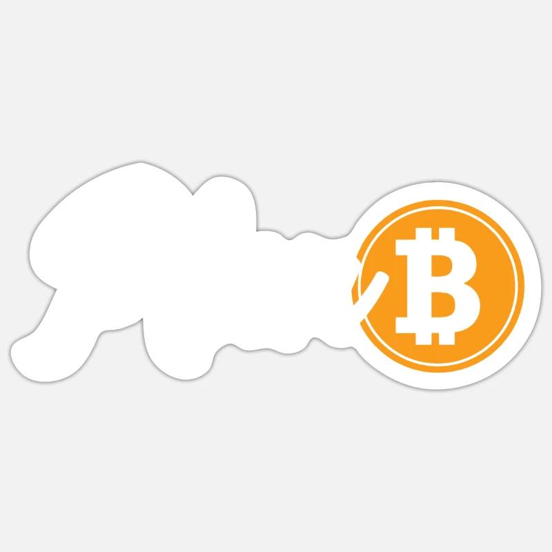 Bitcoin est le plan B.Crypto Sticker taille S (10 x 10 cm)