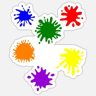 Macchie di colore Adesivo