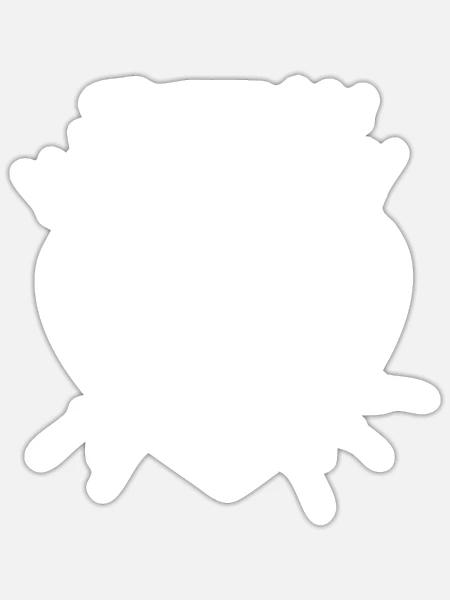 Wir waren dabei - Team Braut - Sticker Größe S (10 x 10 cm) - Mattweiß