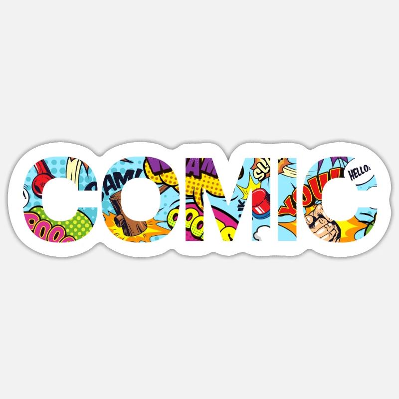 CADEAU COMIQUE - Sticker taille S (10 x 10 cm) - blanc mat