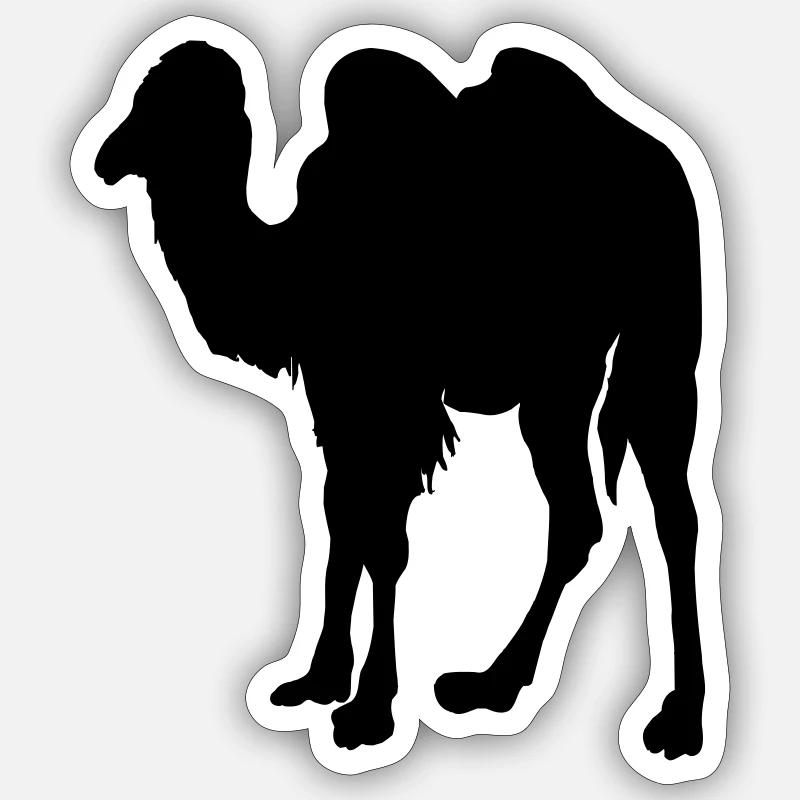 Kamel, Kamel Sticker Größe S (10 x 10 cm)