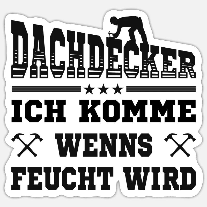 Dachdecker Sticker Größe S (10 x 10 cm)