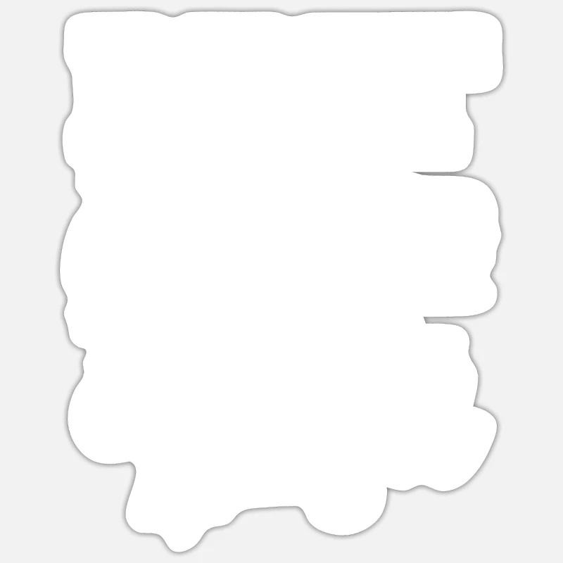 U-Bahnfahrer - Sticker Größe S (10 x 10 cm) - Mattweiß