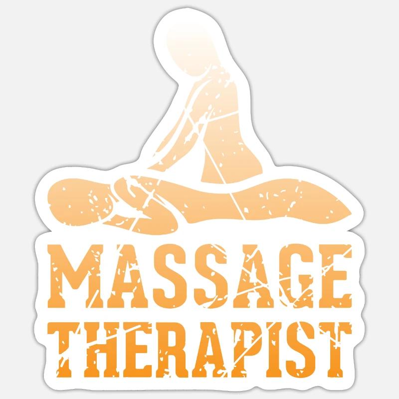 Massagetherapeutin Massagetherapie Sticker Größe S (10 x 10 cm)